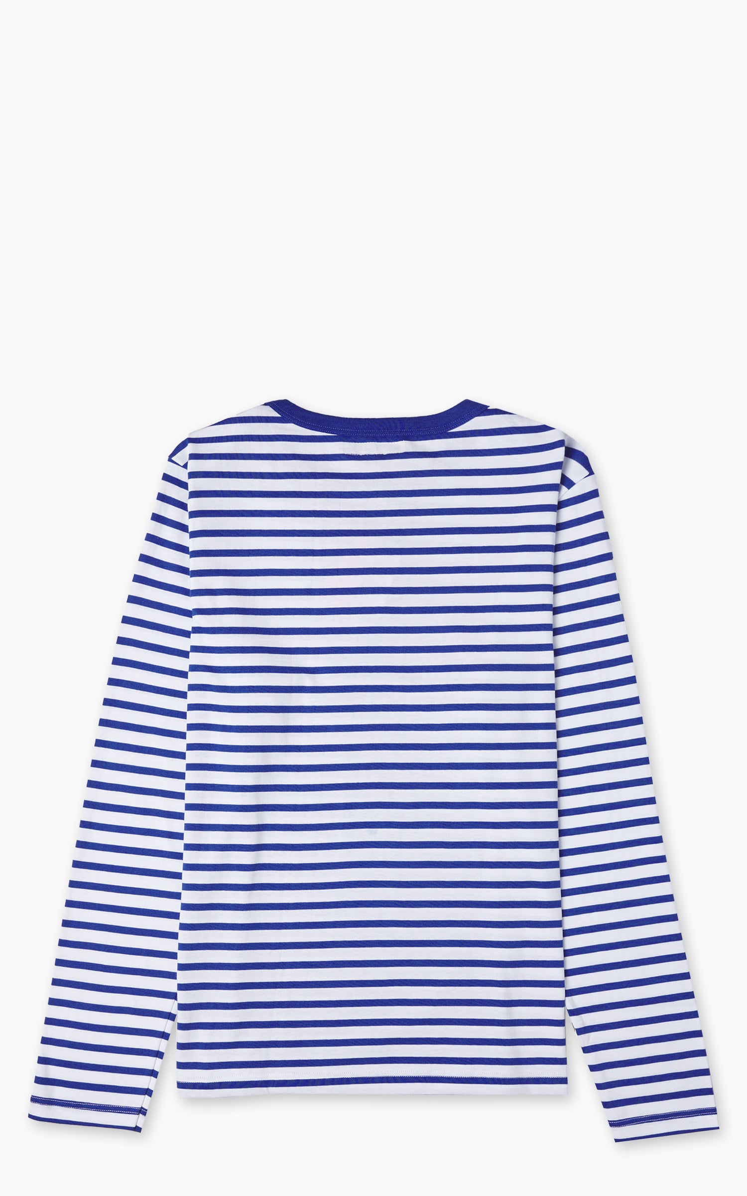 Merz b. Schwanen 2M18 Loopwheeled Longsleeve T-Shirt Blue/White