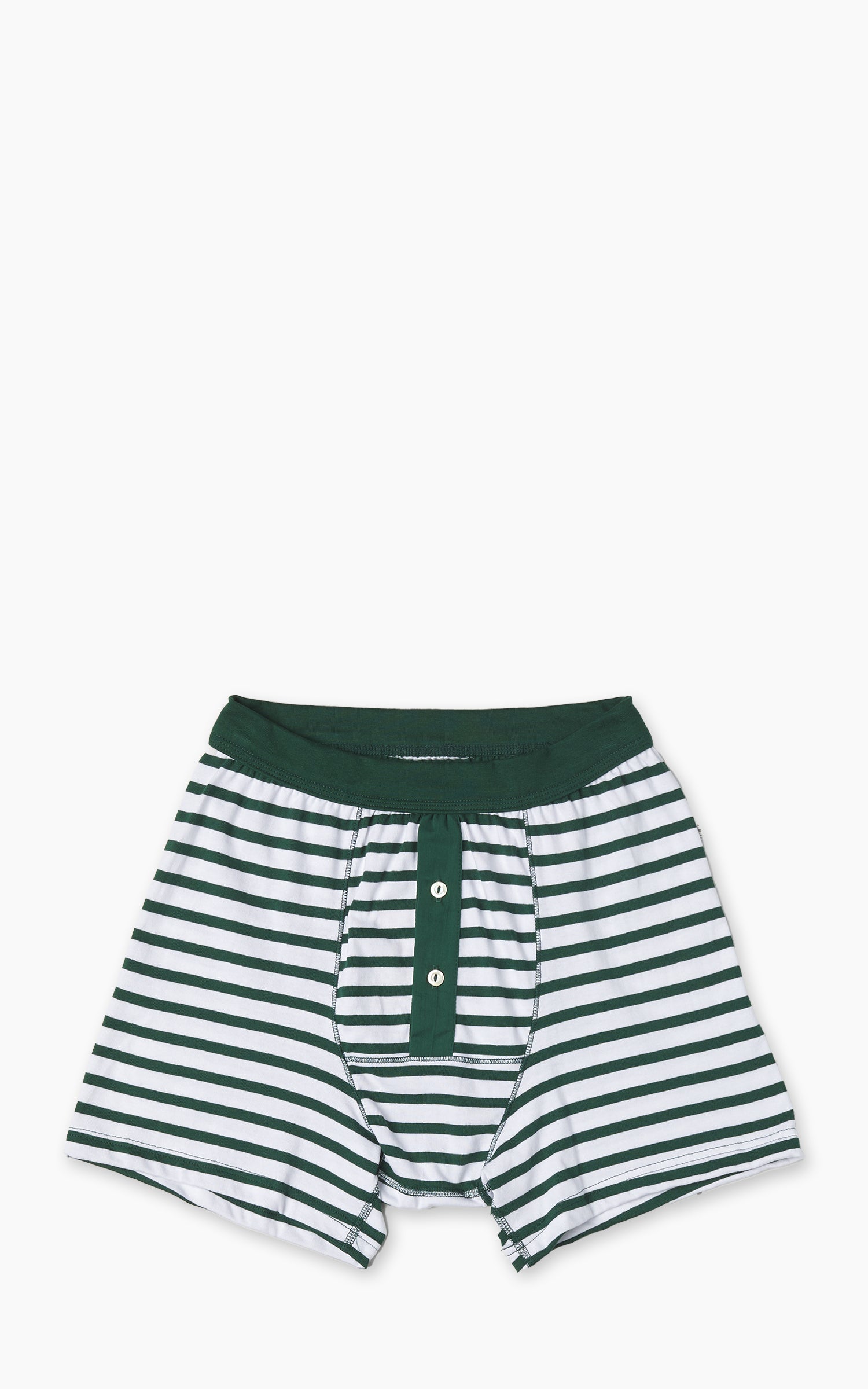 Merz b. Schwanen 2M55 Button Facing Underpants Green/White