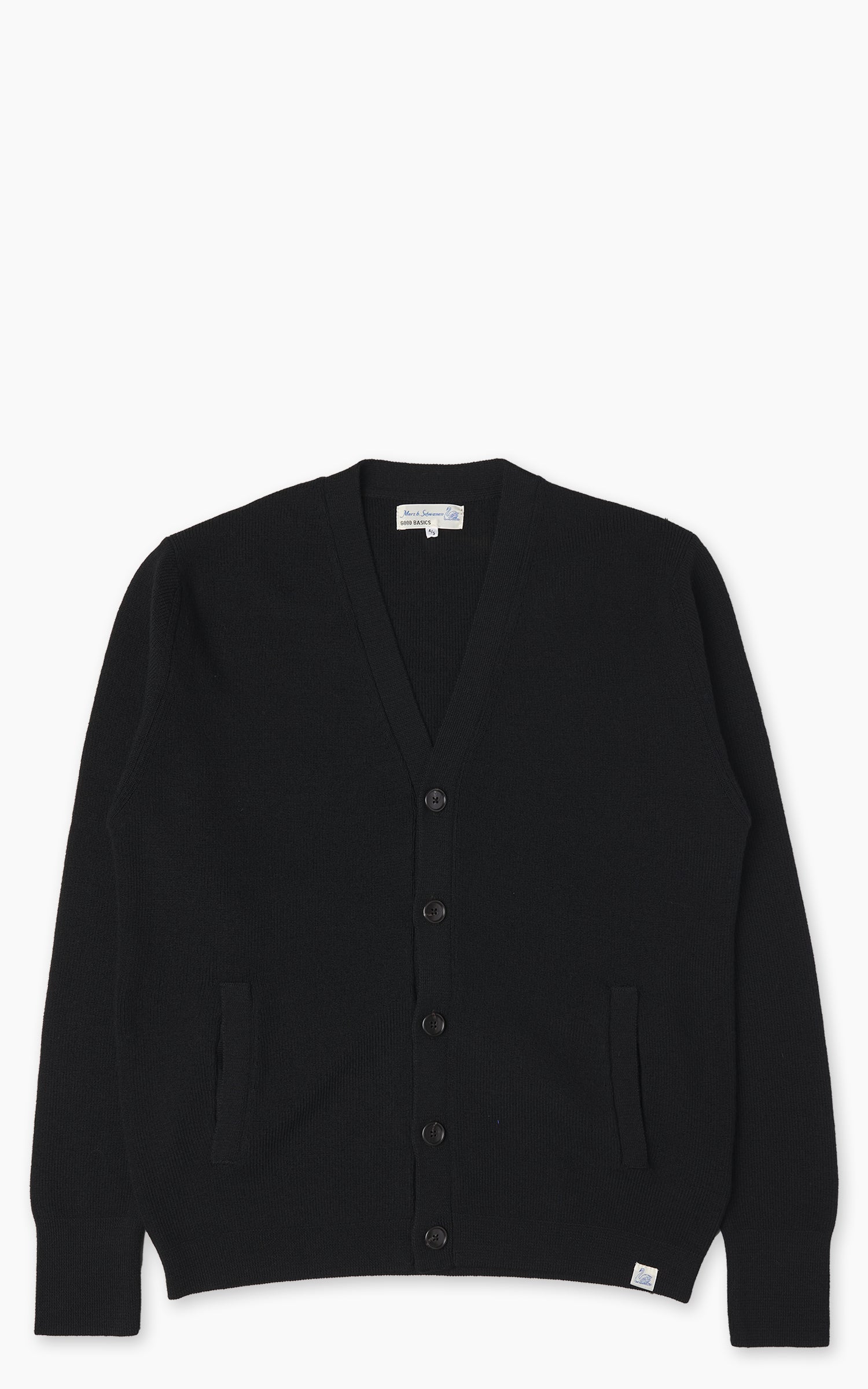Merz b. Schwanen MWCDG01 Cardigan Deep Black