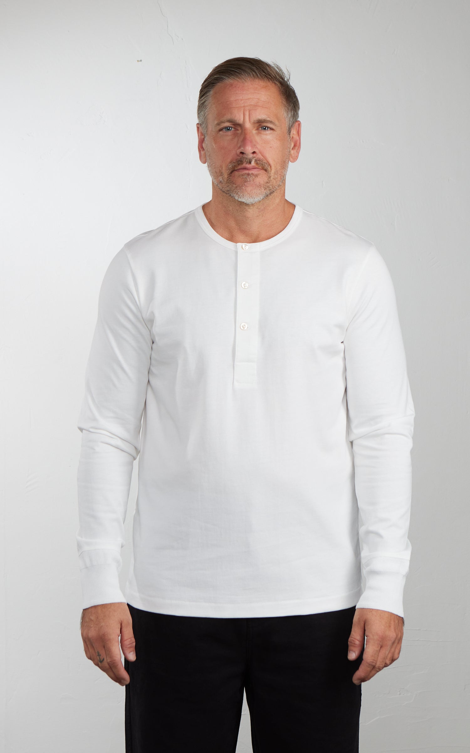 Merz b. Schwanen 2M06 Vintage Machine Refined Longsleeve White