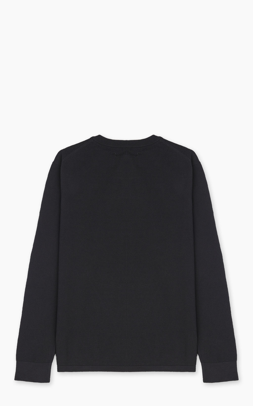 Merz b. Schwanen EASYKNIT01 Lightweight Waffle Knit Sweater Charcoal