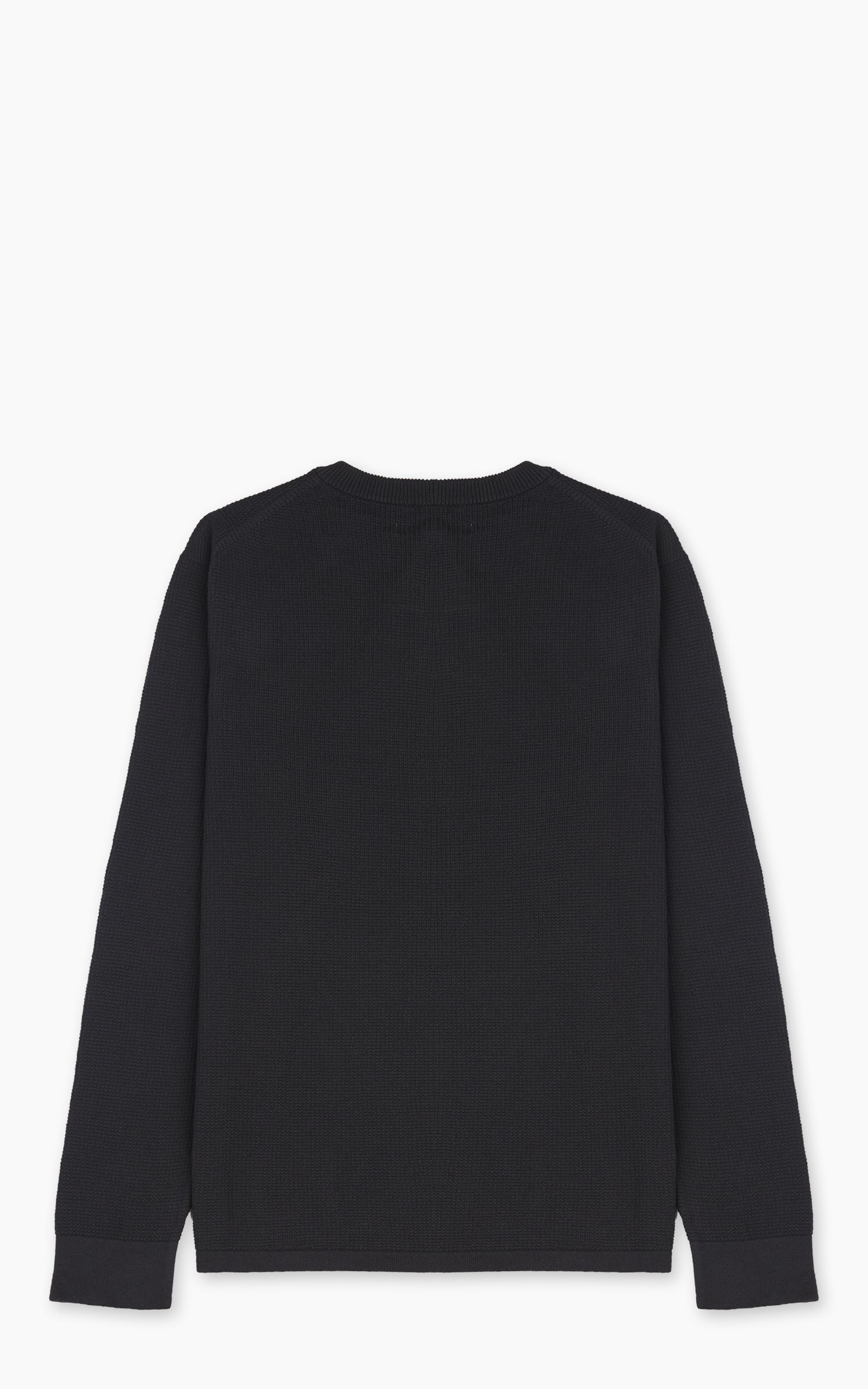 Merz b. Schwanen EASYKNIT01 Lightweight Waffle Knit Sweater Charcoal