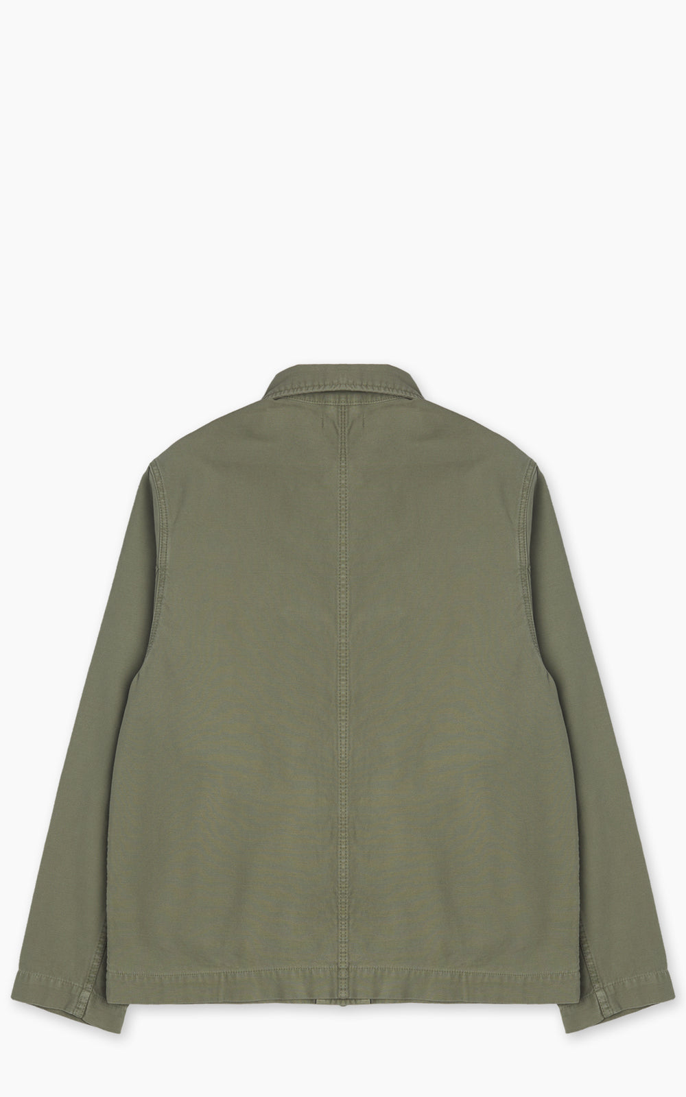 Merz b. Schwanen JKT08SC Sateen Canvas Cropped Workers Jacket Army