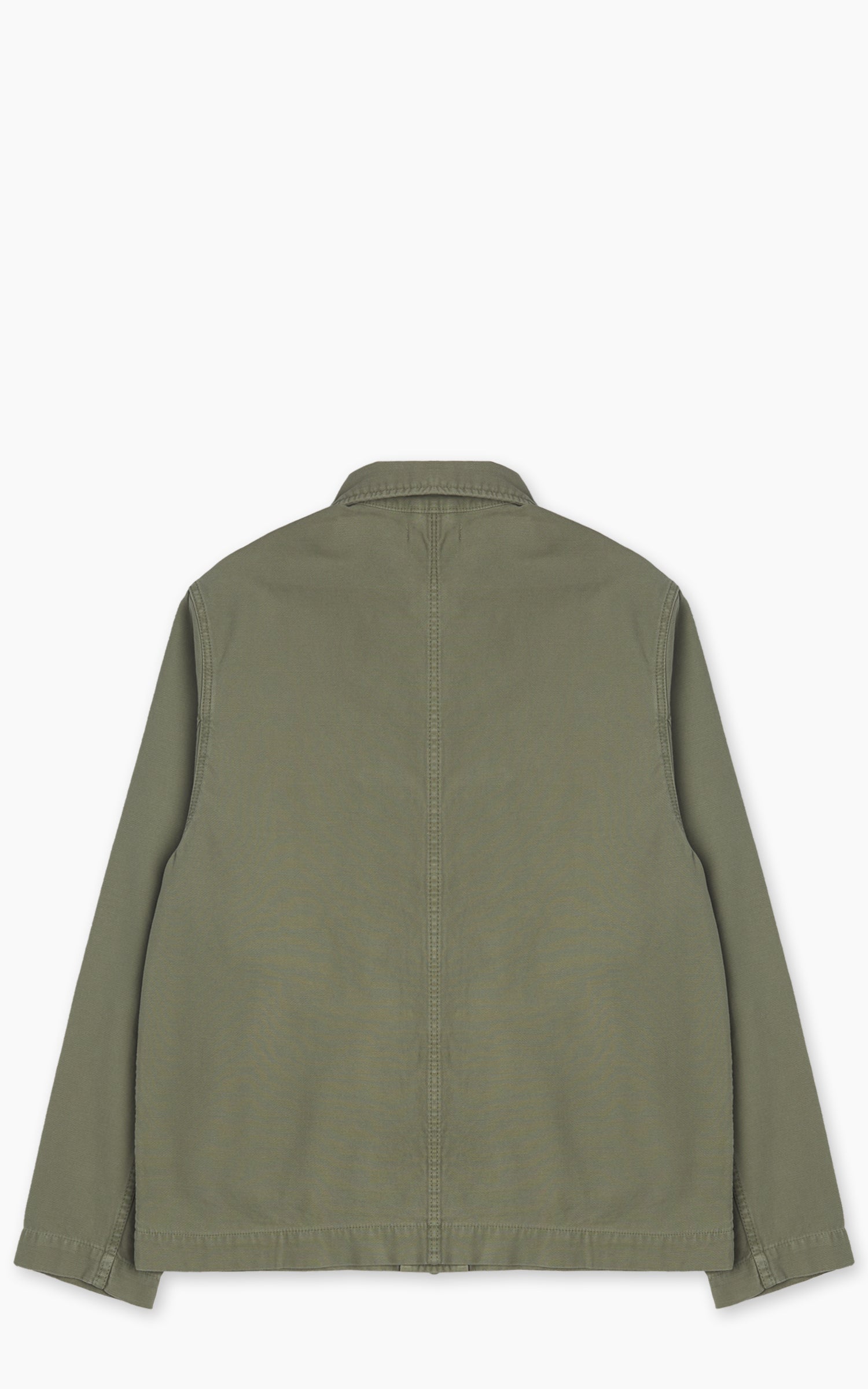 Merz b. Schwanen JKT08SC Sateen Canvas Cropped Workers Jacket Army