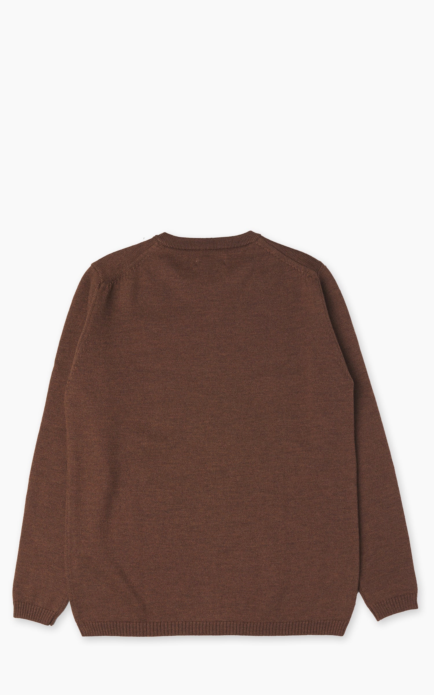 Merz b. Schwanen MWRC01 Classic Crew Merino Wool Pullover Nut
