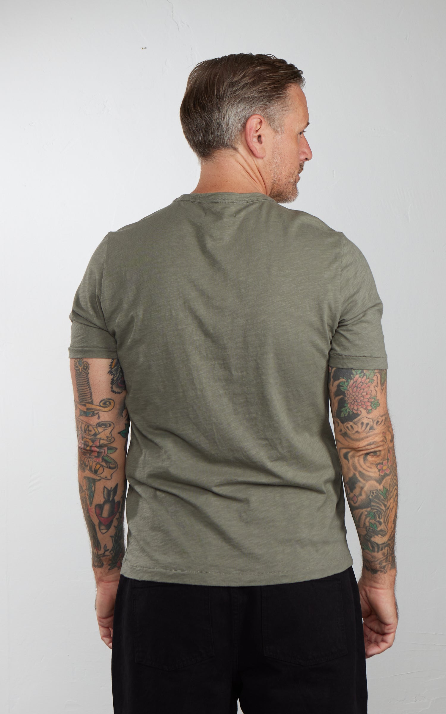 Merz b. Schwanen SCT04 T-Shirt Vintage Army