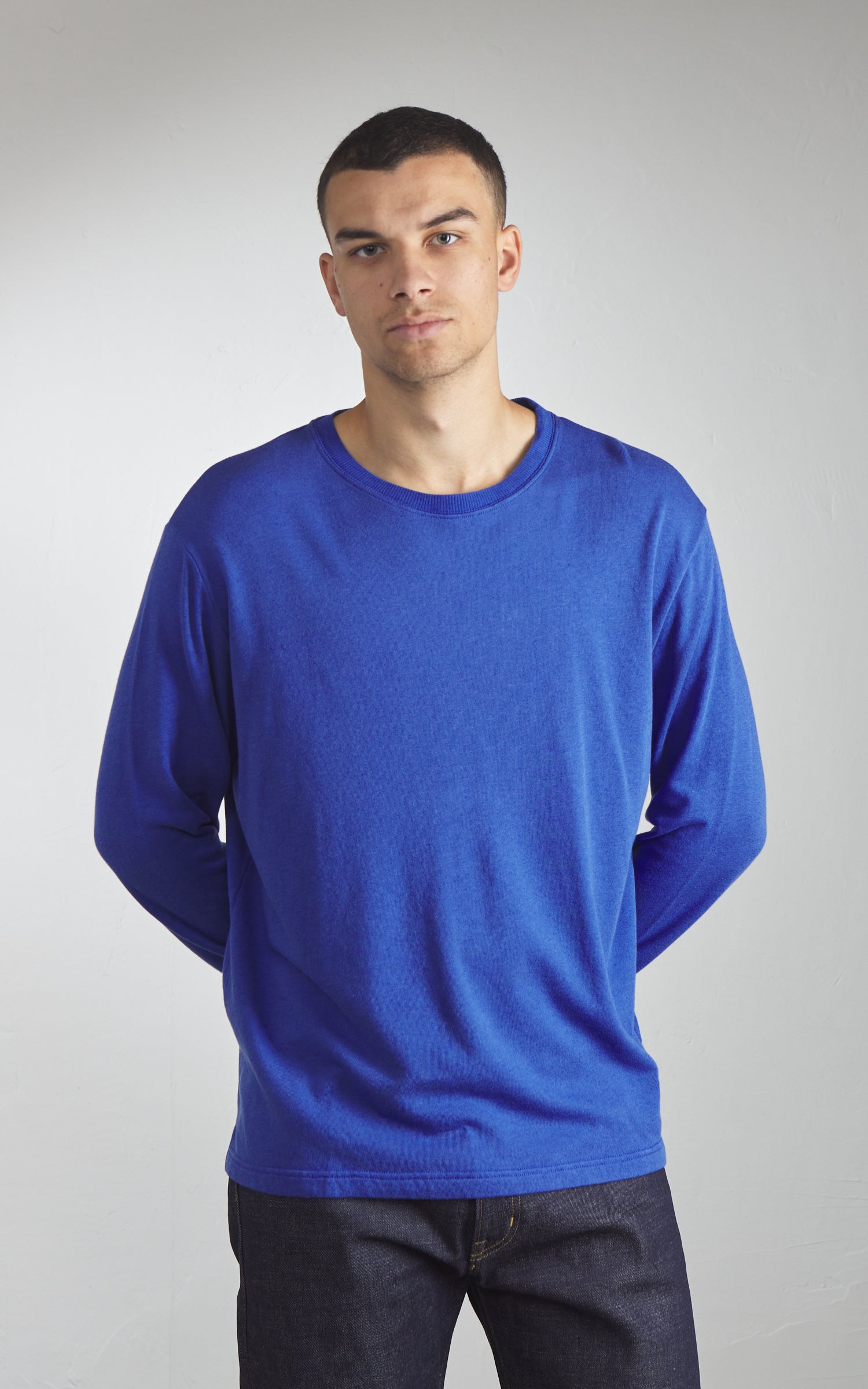 Merz b. Schwanen TLS05 Terry Longsleeve Vintage Blue