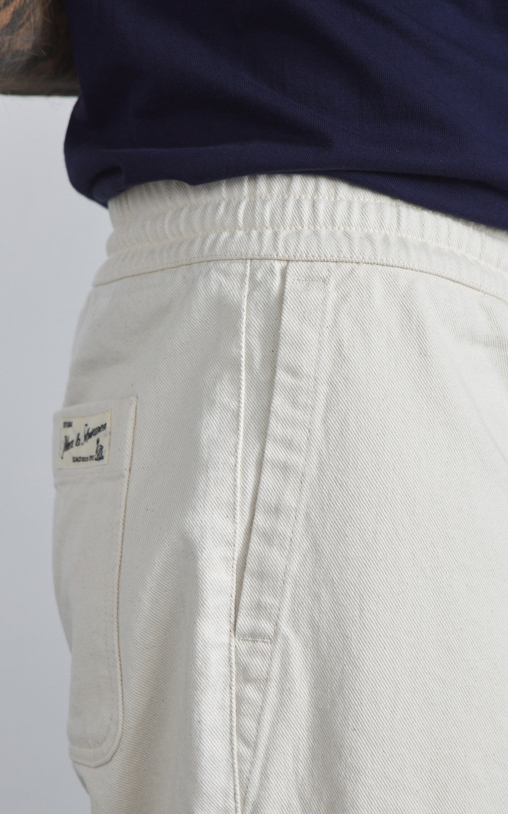 Merz b. Schwanen PANTS05 Broken Twill Drawstring Pants Nature