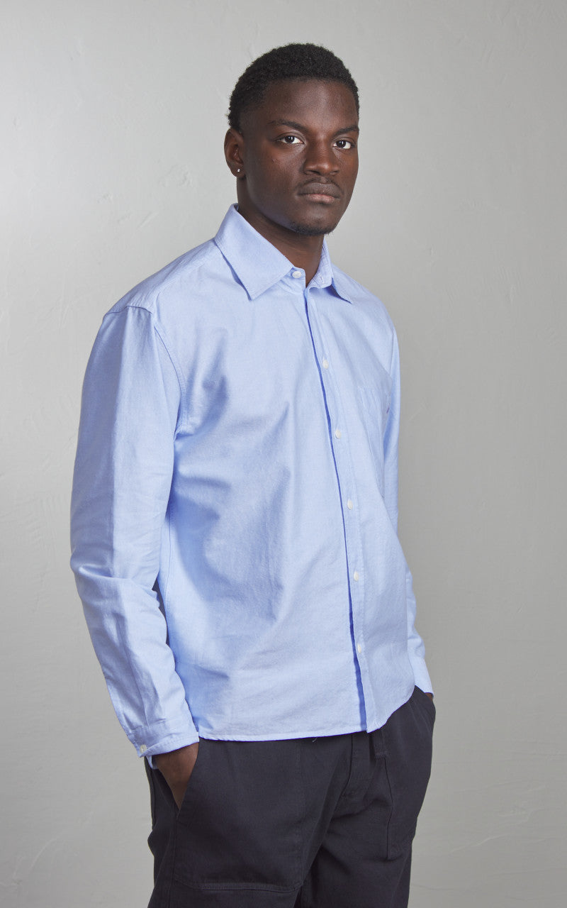 Merz b. Schwanen SHIRT11OX Oxford Shirt Light Blue