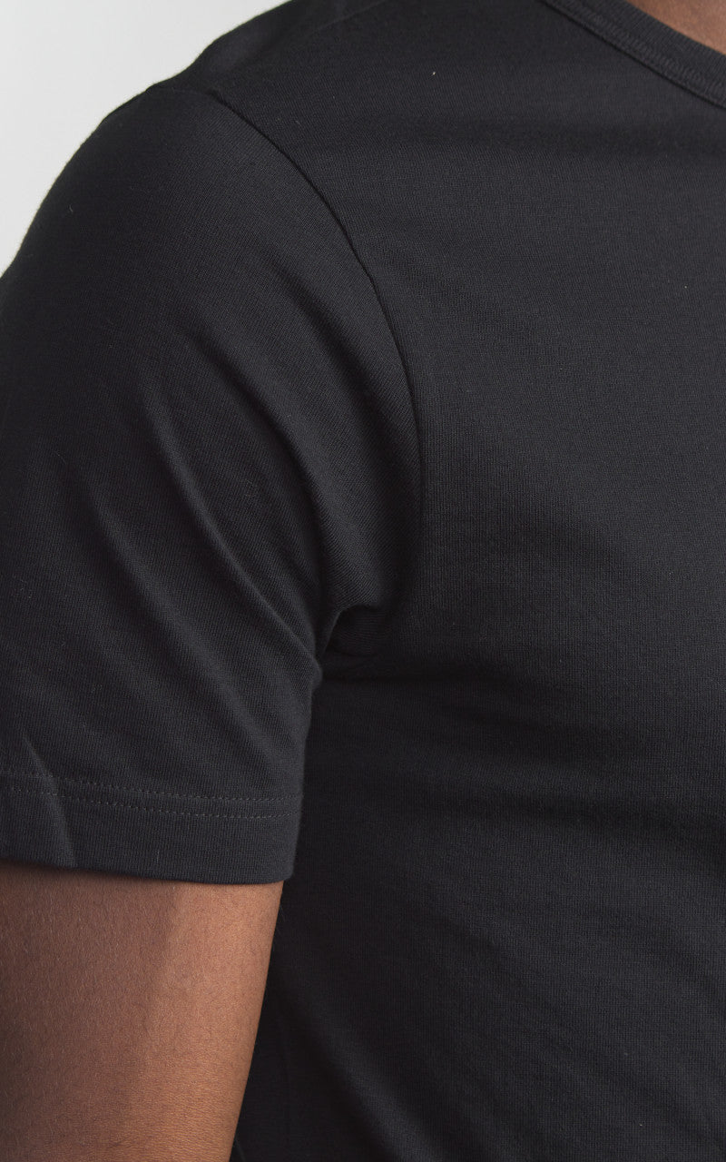 Merz b. Schwanen 1950s Crew Neck Tee Black