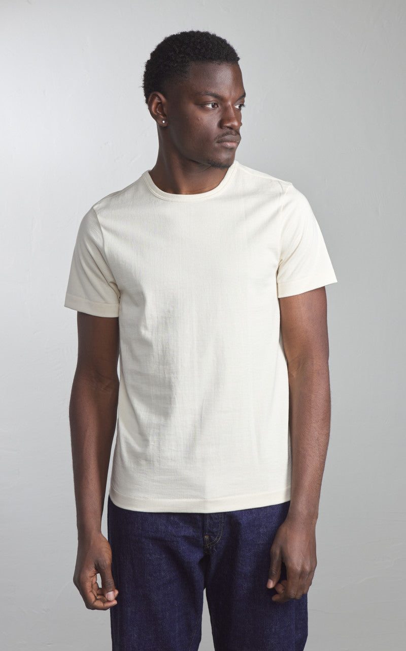 Merz b. Schwanen 215 Heavyweight Crew Neck Tee Nature