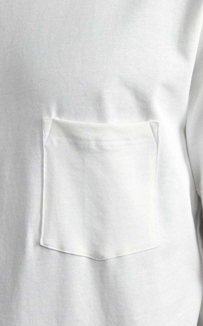 Merz b. Schwanen 2M15P Sturdy Jersey Pocket T-Shirt White