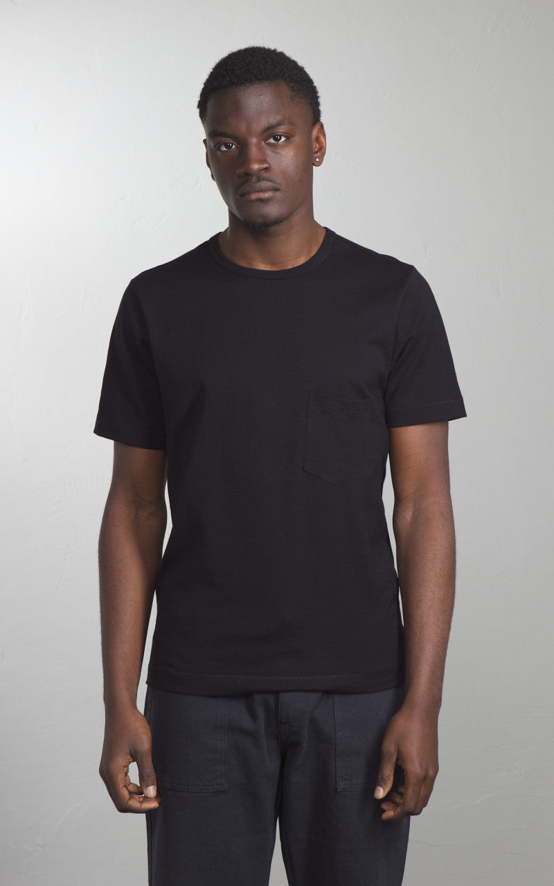 Merz b. Schwanen 2M15P Sturdy Jersey Pocket T-Shirt Black