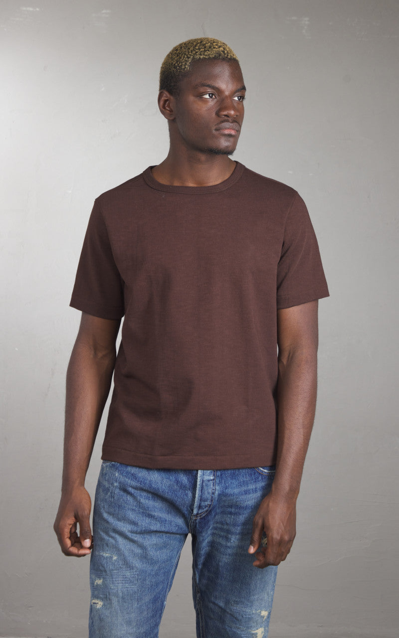 Merz b. Schwanen 2S14 Crew Neck Tee Coffee