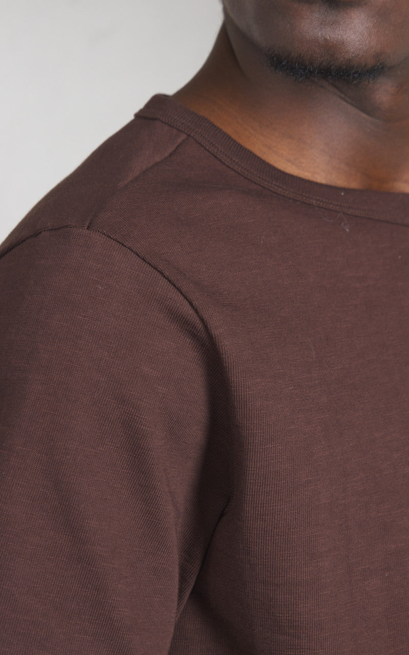 Merz b. Schwanen 2S14 Crew Neck Tee Coffee
