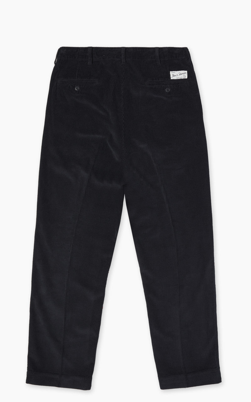 Merz b. Schwanen CHINO01C Corduroy Chino Relaxed Fit Deep Black