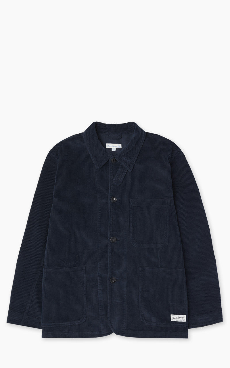 Merz b. Schwanen JKT03C Corduroy Jacket Dark Navy