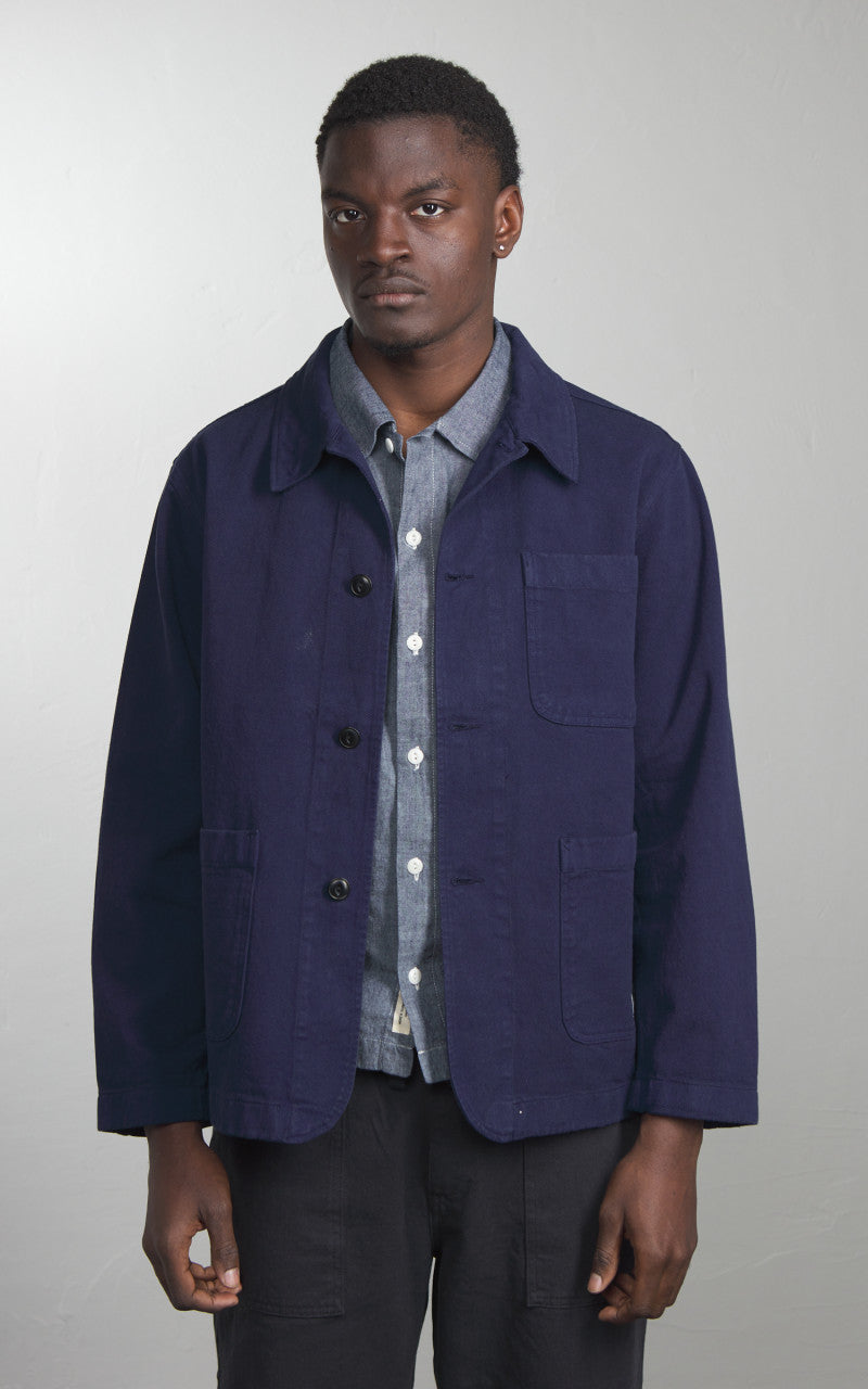 Merz b. Schwanen JKT05 Broken Twill Jacket Ink Blue