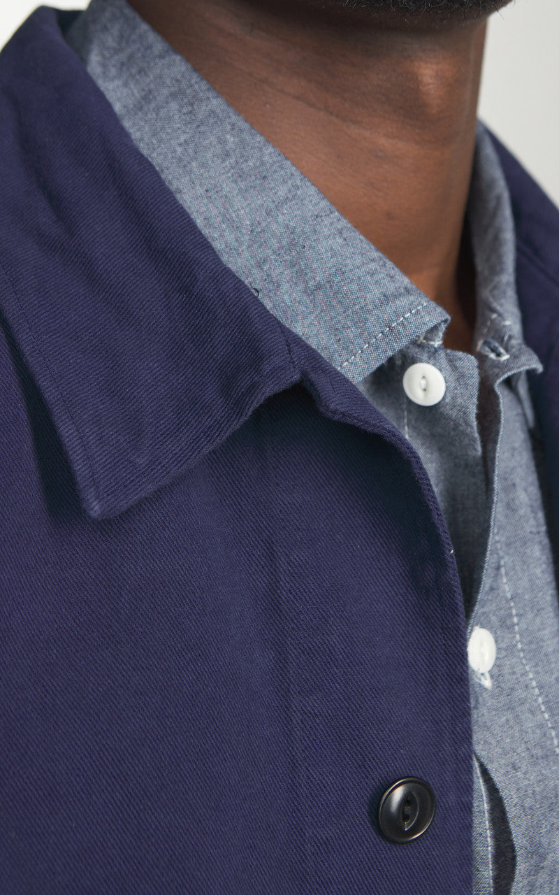 Merz b. Schwanen JKT05 Broken Twill Jacket Ink Blue