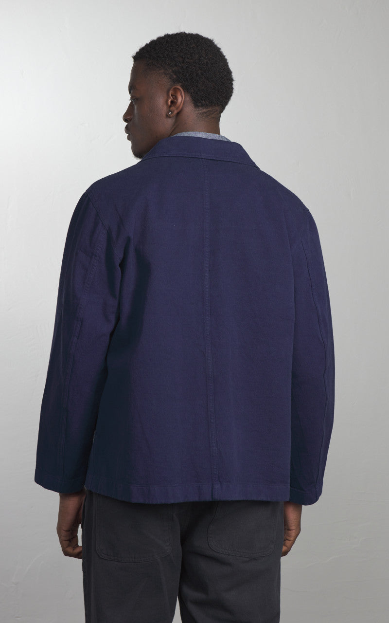 Merz b. Schwanen JKT05 Broken Twill Jacket Ink Blue