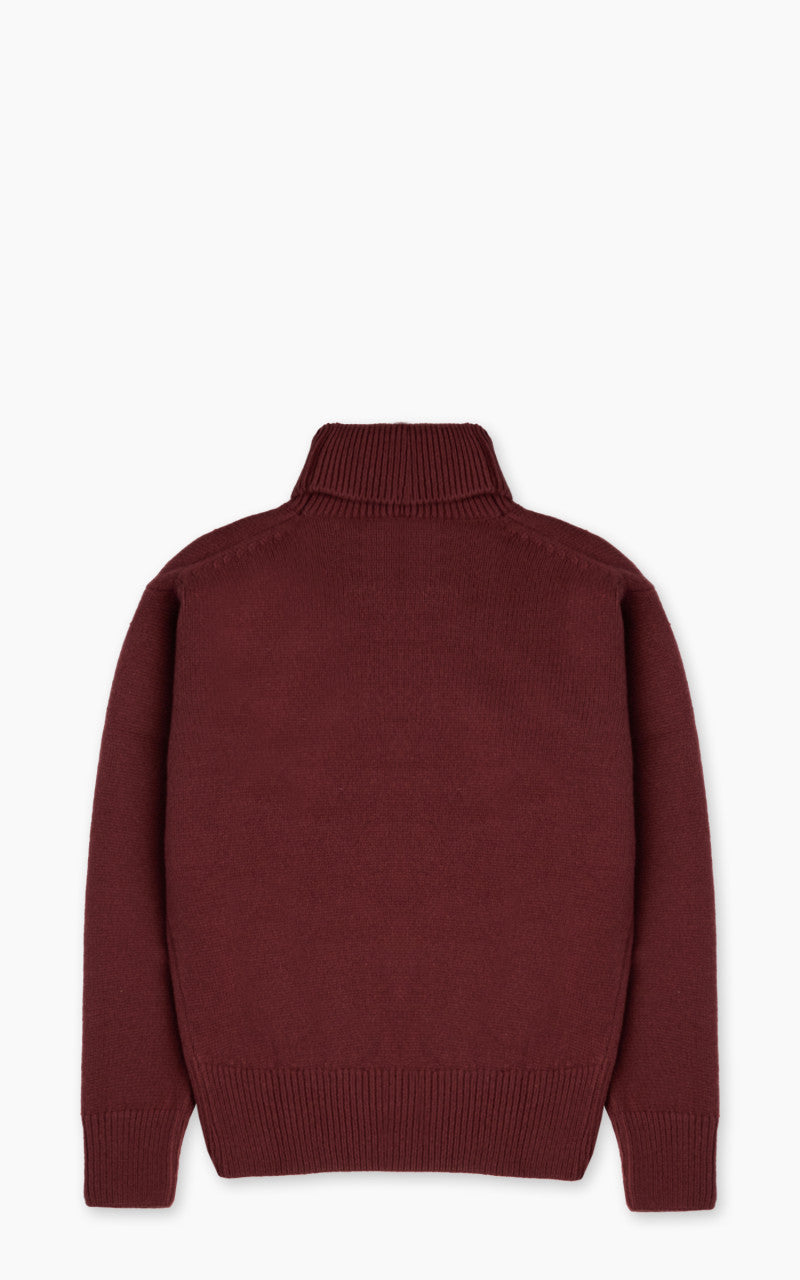Merz b. Schwanen LOCT01 Roll Neck Pullover Wool Bark Brown