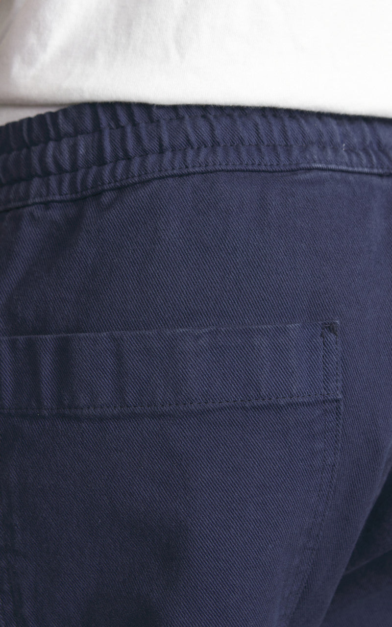 Merz b. Schwanen PANTS05 Broken Twill Drawstring Pants Ink Blue