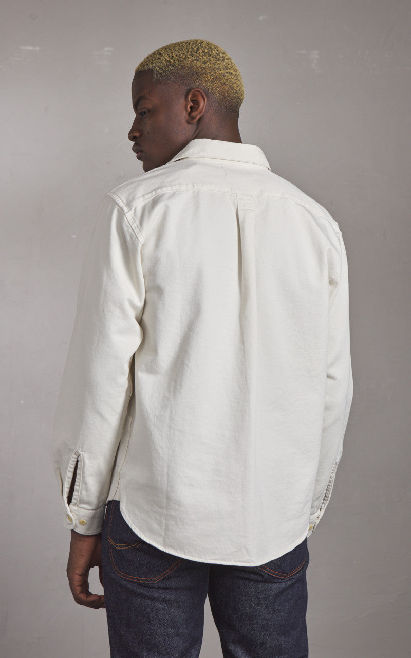 Merz b. Schwanen SHIRT01T Relaxed Fit Broken Twill Shirt Nature