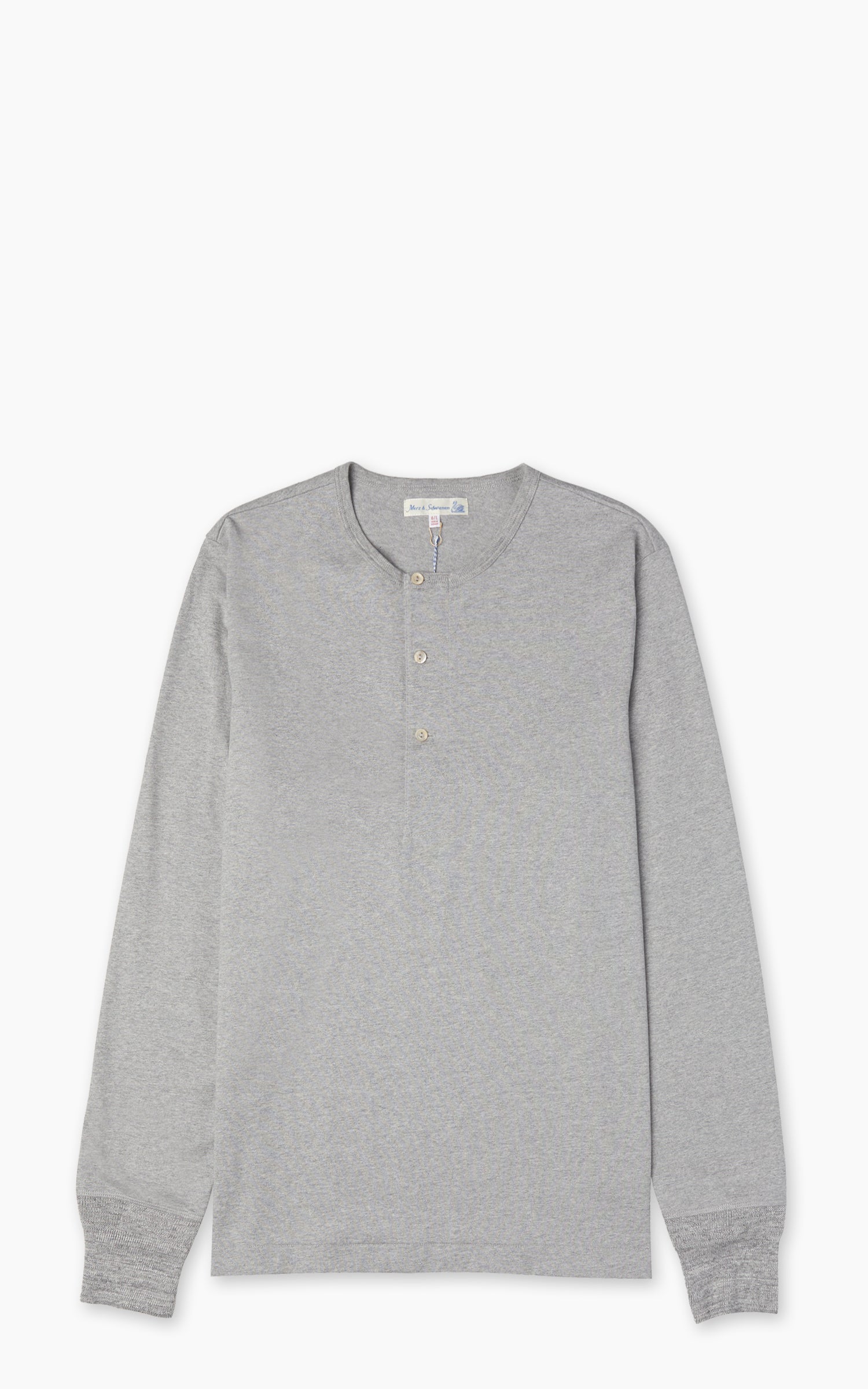 Merz b. Schwanen 2M06 Vintage Machine Refined Longsleeve Grey Melange