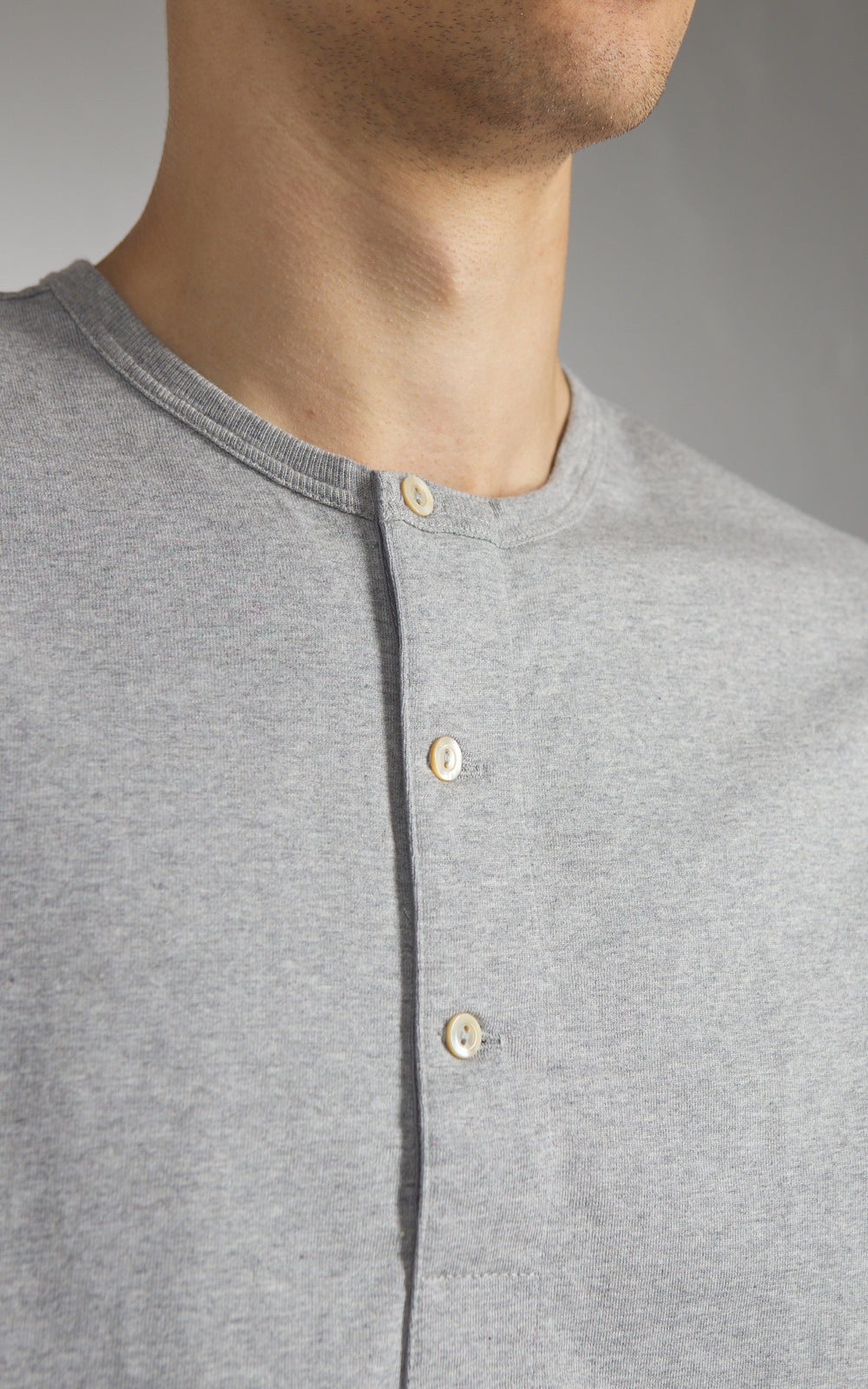 Merz b. Schwanen 2M06 Vintage Machine Refined Longsleeve Grey Melange