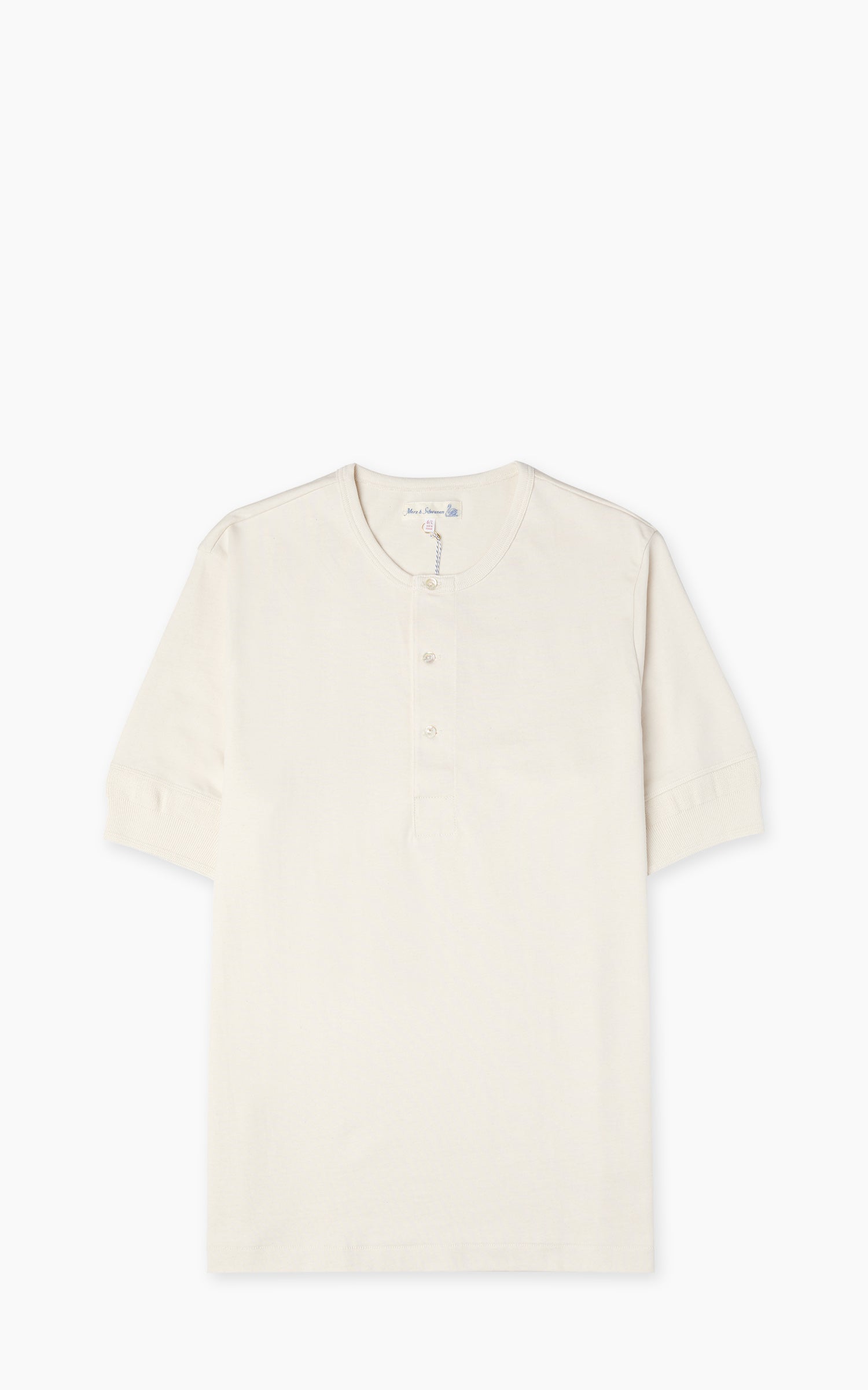 Merz b. Schwanen 2M07 Vintage Machine Refined Short Sleeve Nature