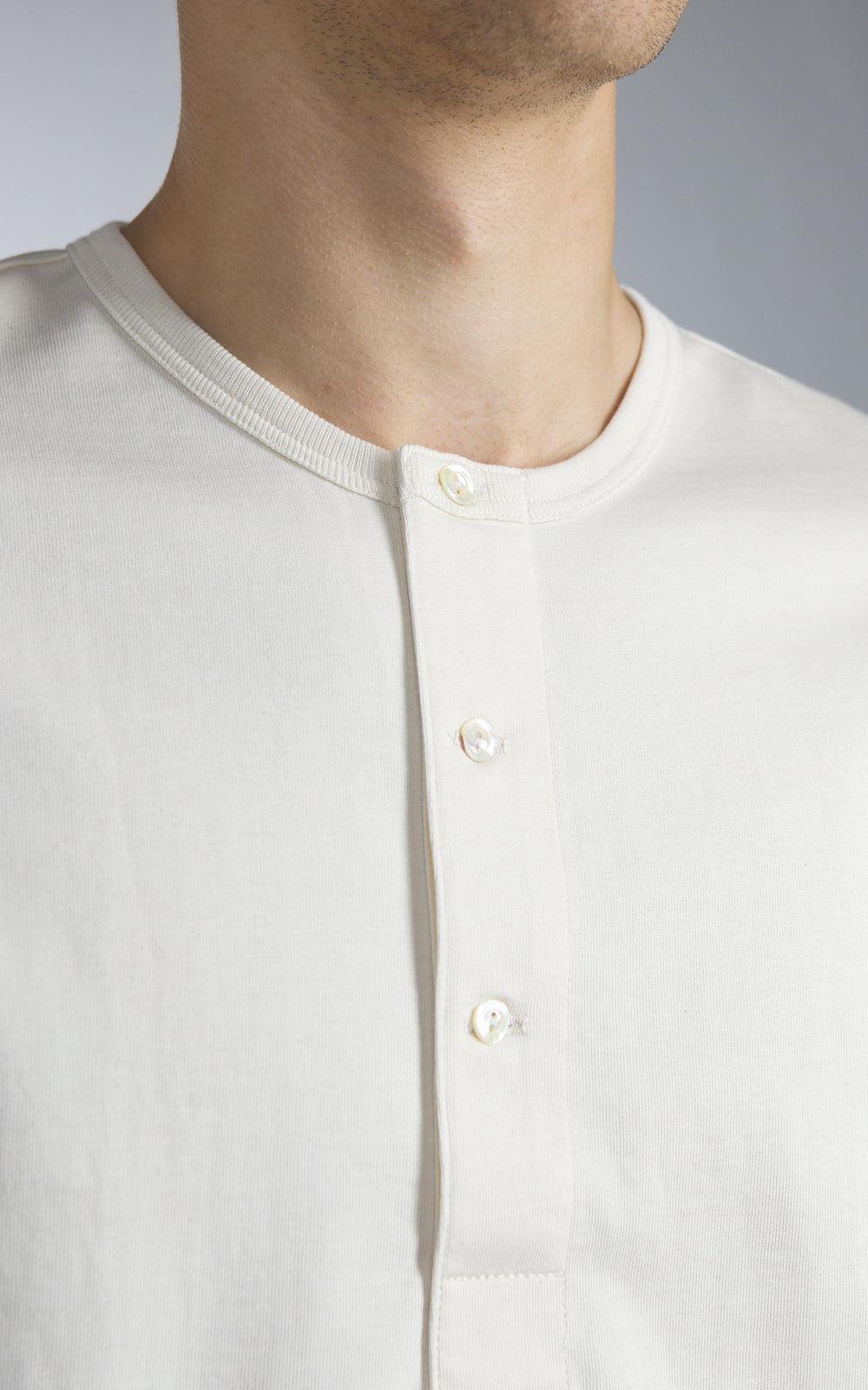 Merz b. Schwanen 2M07 Vintage Machine Refined Short Sleeve Nature