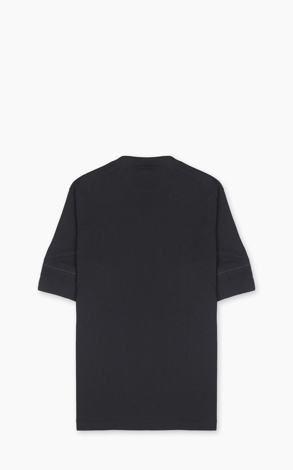 Merz b. Schwanen 2M07 Vintage Machine Refined Short Sleeve Deep Black