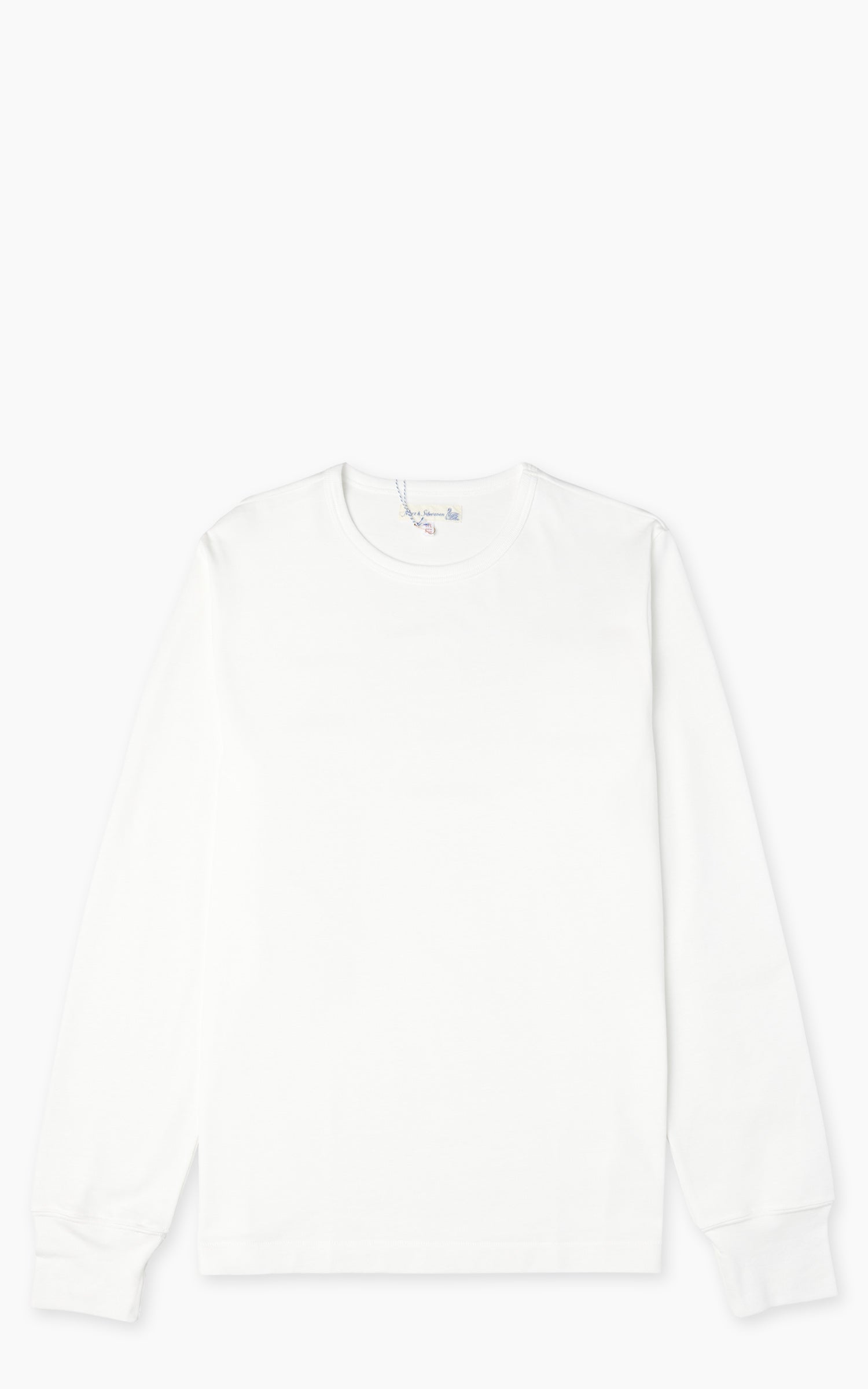 Merz b. Schwanen 2M15LS Vintage Machine Refined Longsleeve White