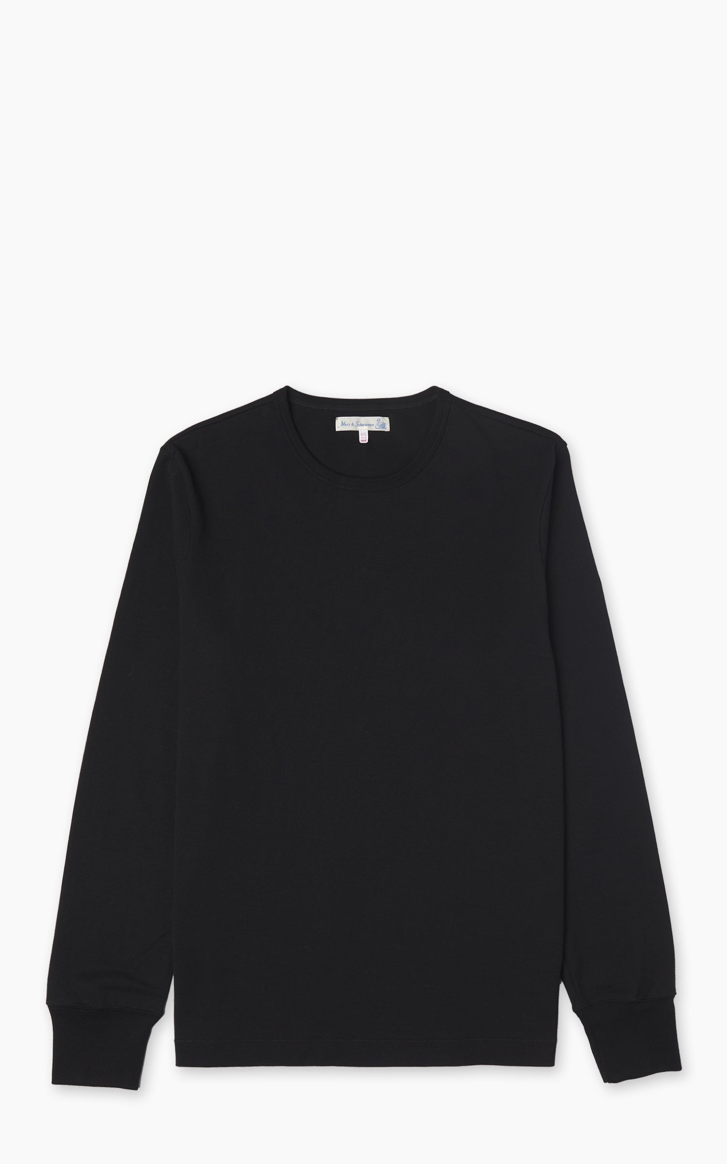 Merz b. Schwanen 2M15LS Vintage Machine Refined Longsleeve Deep Black