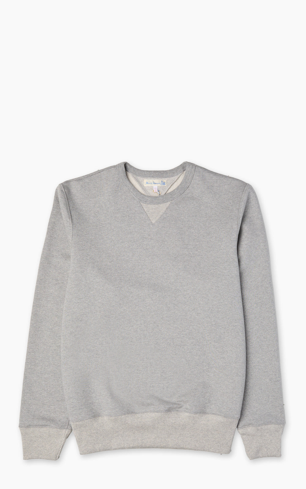 Merz b. Schwanen 3M46 Sturdy Loopback Fleece Sweatshirt Grey Melange