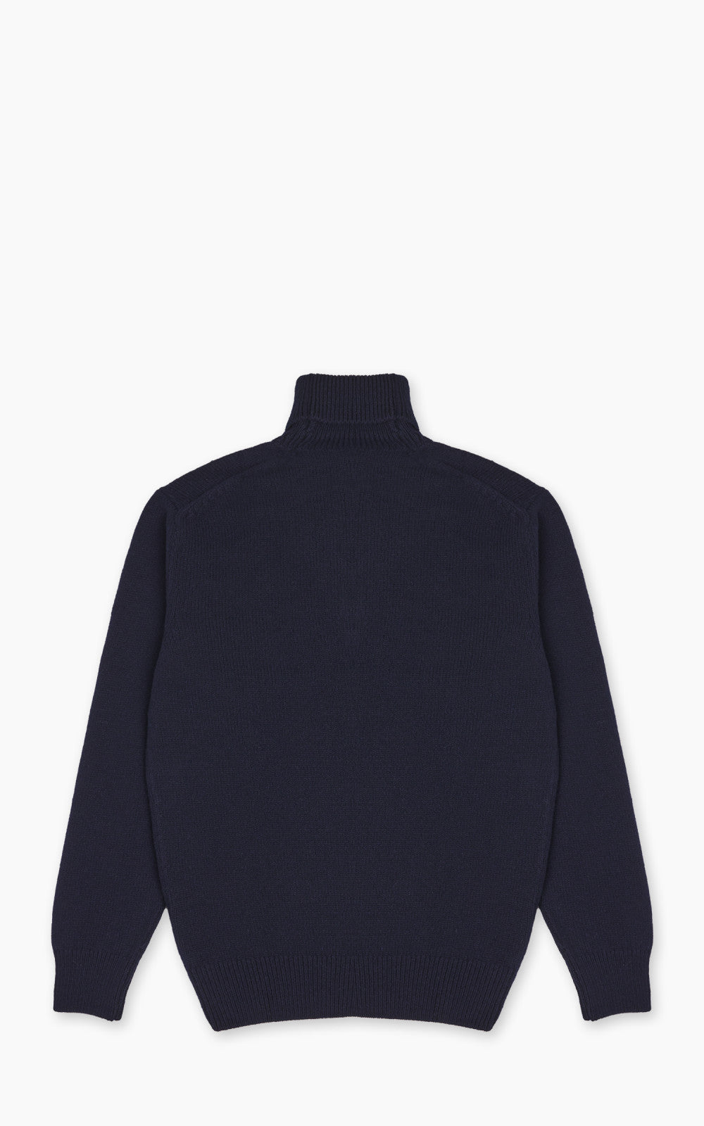 Merz b. Schwanen LOCT01 Roll Neck Pullover Wool Dark Navy