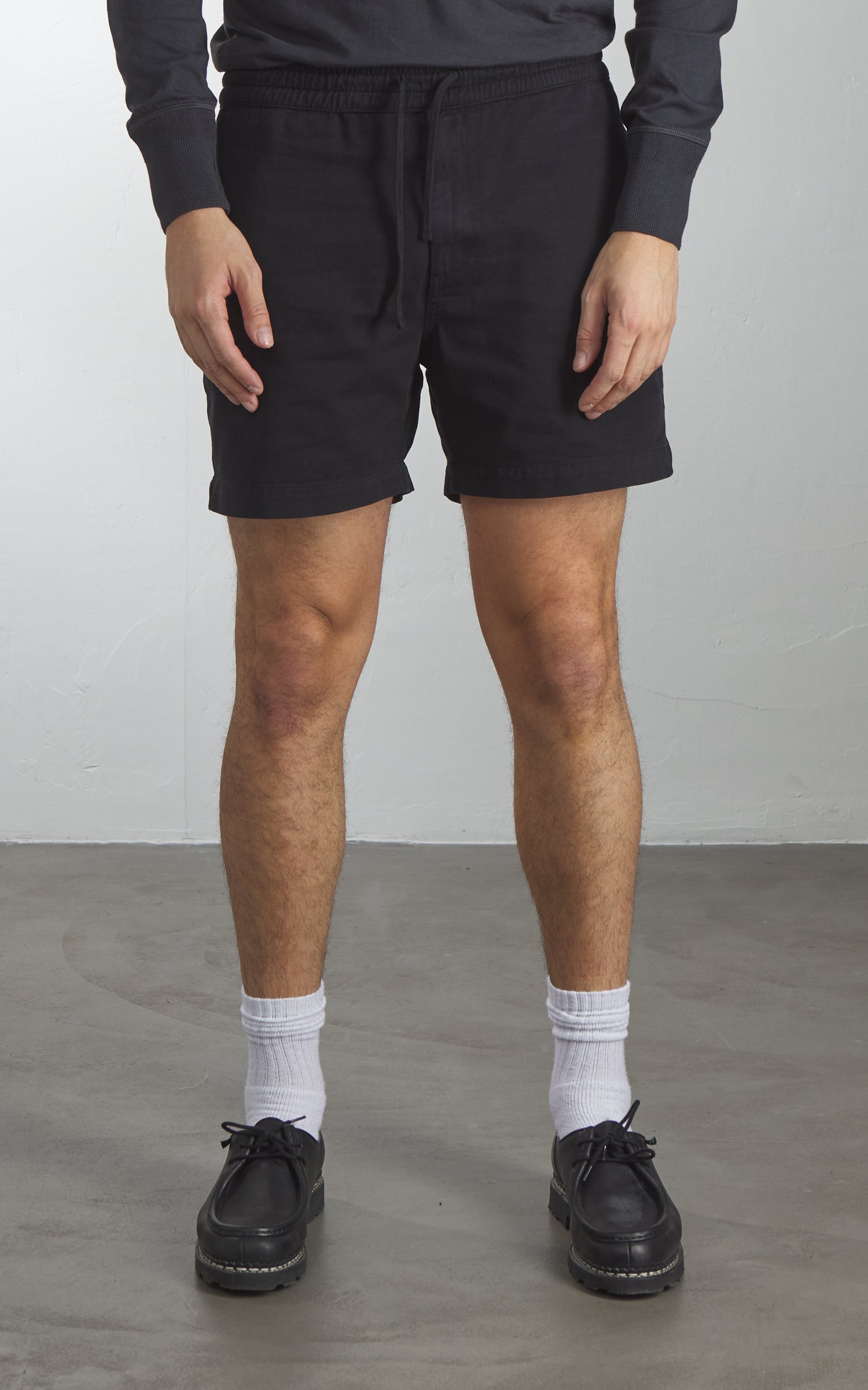 Merz b. Schwanen MALIBU01T Twill Shorts Deep Black