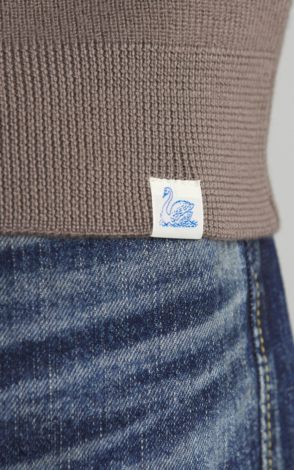 Merz b. Schwanen MWCC01 Classic Crew Merino Pullover Grain