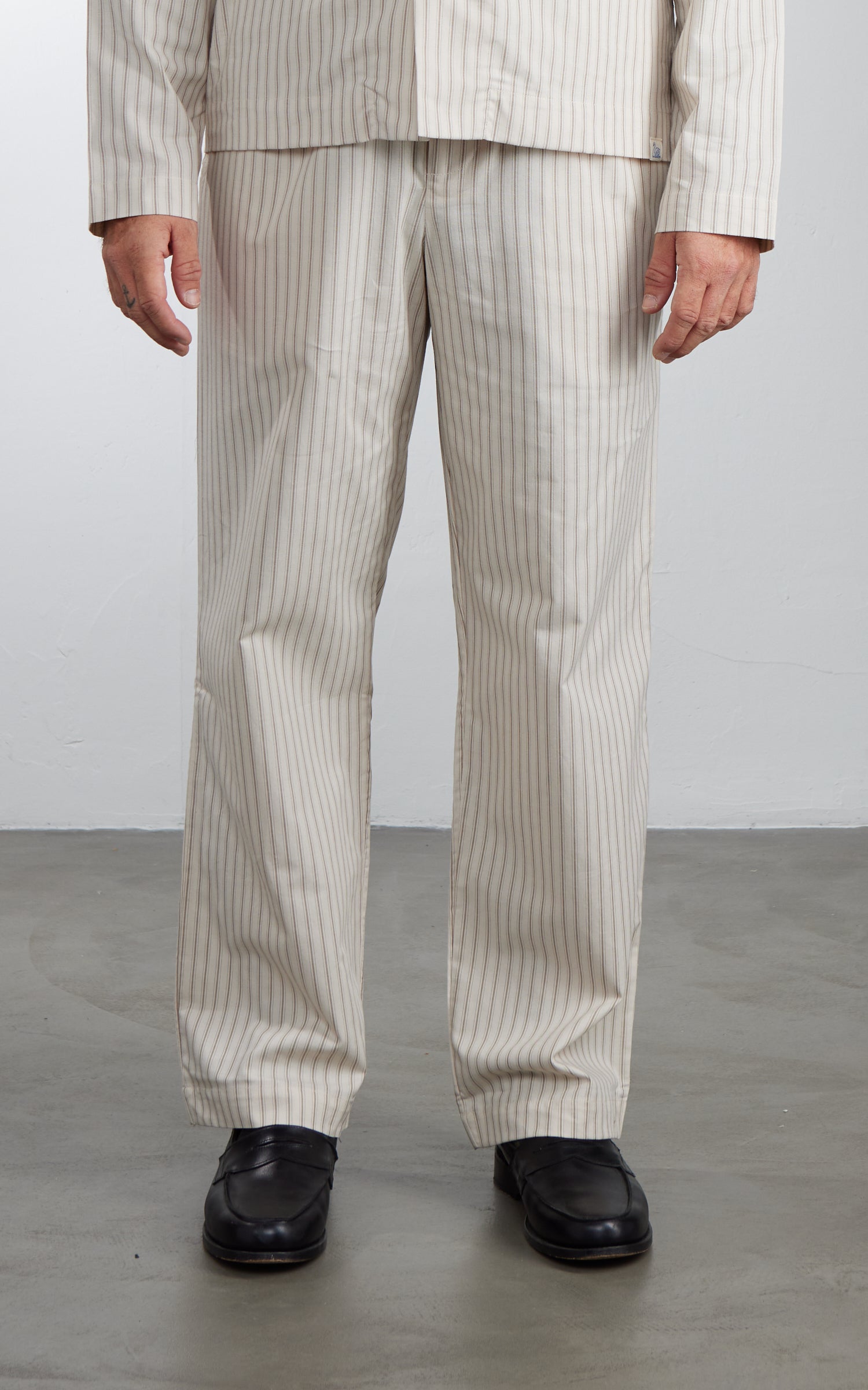 Merz b. Schwanen PJPT01 Pyjama Pants Nature/Chocolate