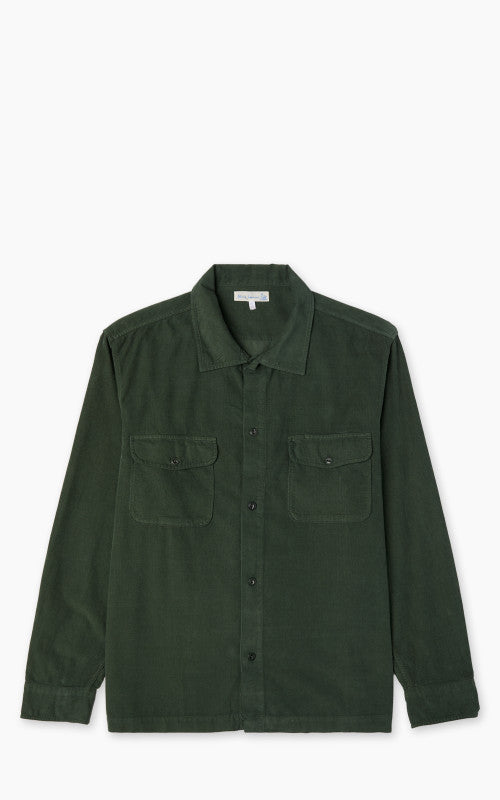 Merz b. Schwanen SHIRT06LC Light Cotton Corduroy Shirt Forest