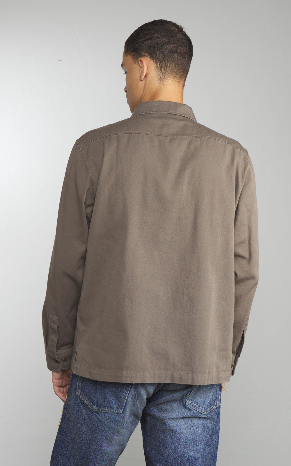 Merz b. Schwanen SHIRT06RT Cotton Twill Shirt Grain