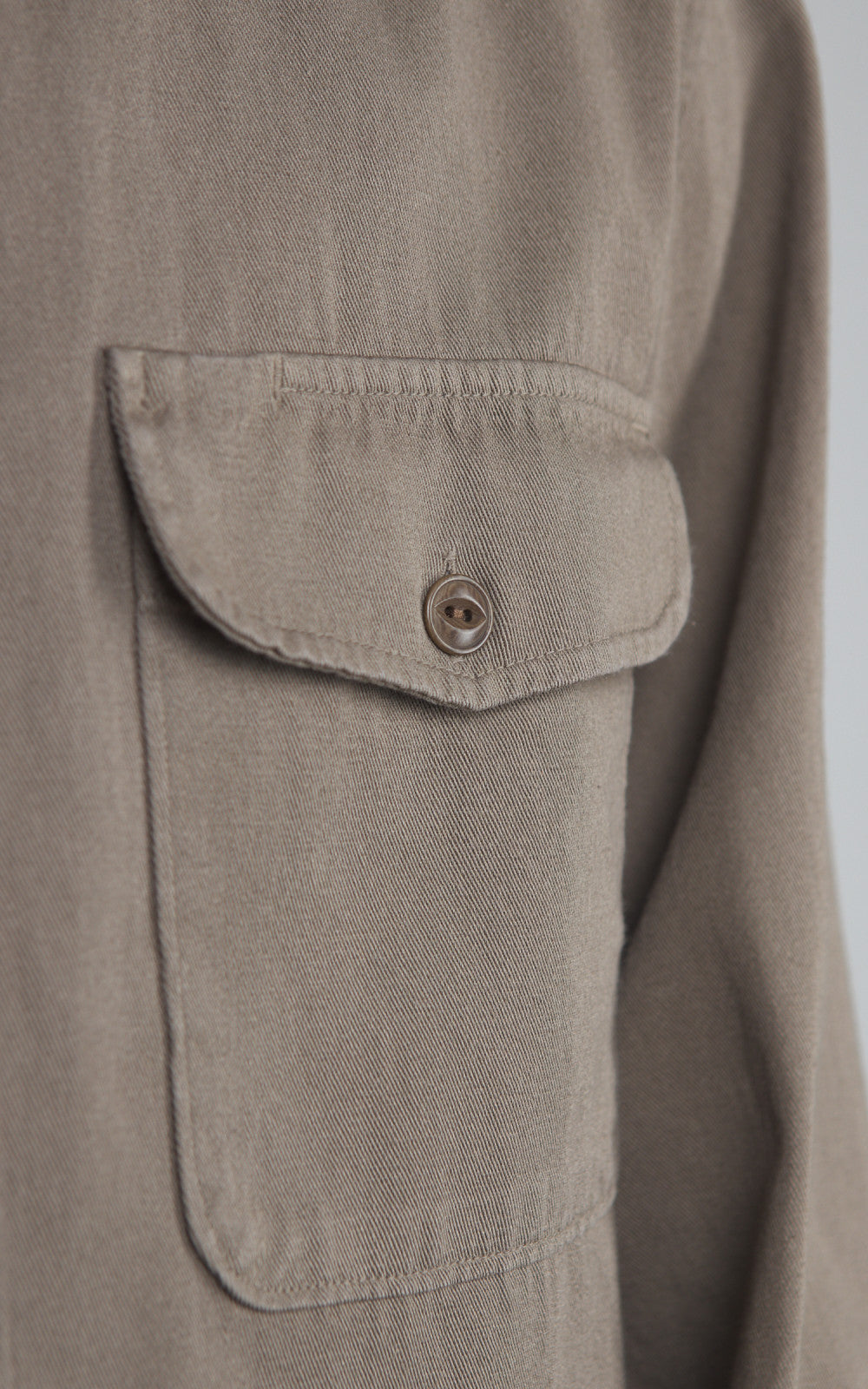 Merz b. Schwanen SHIRT06RT Cotton Twill Shirt Grain