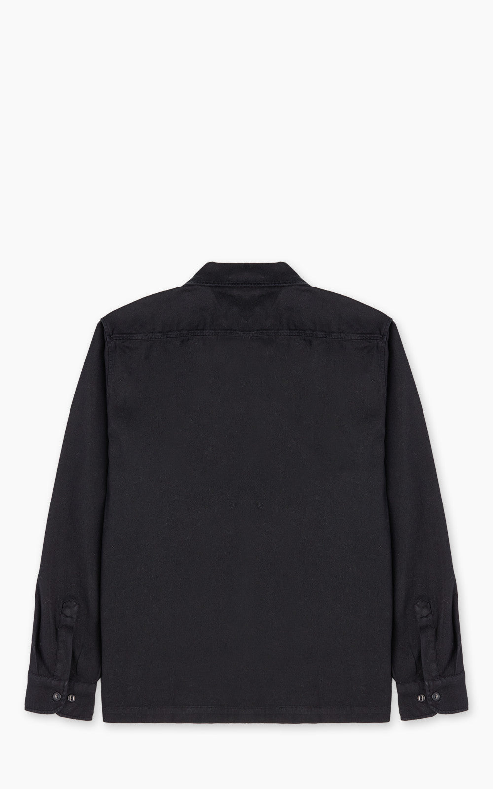 Merz b. Schwanen SHIRT06RT Cotton Twill Shirt Deep Black