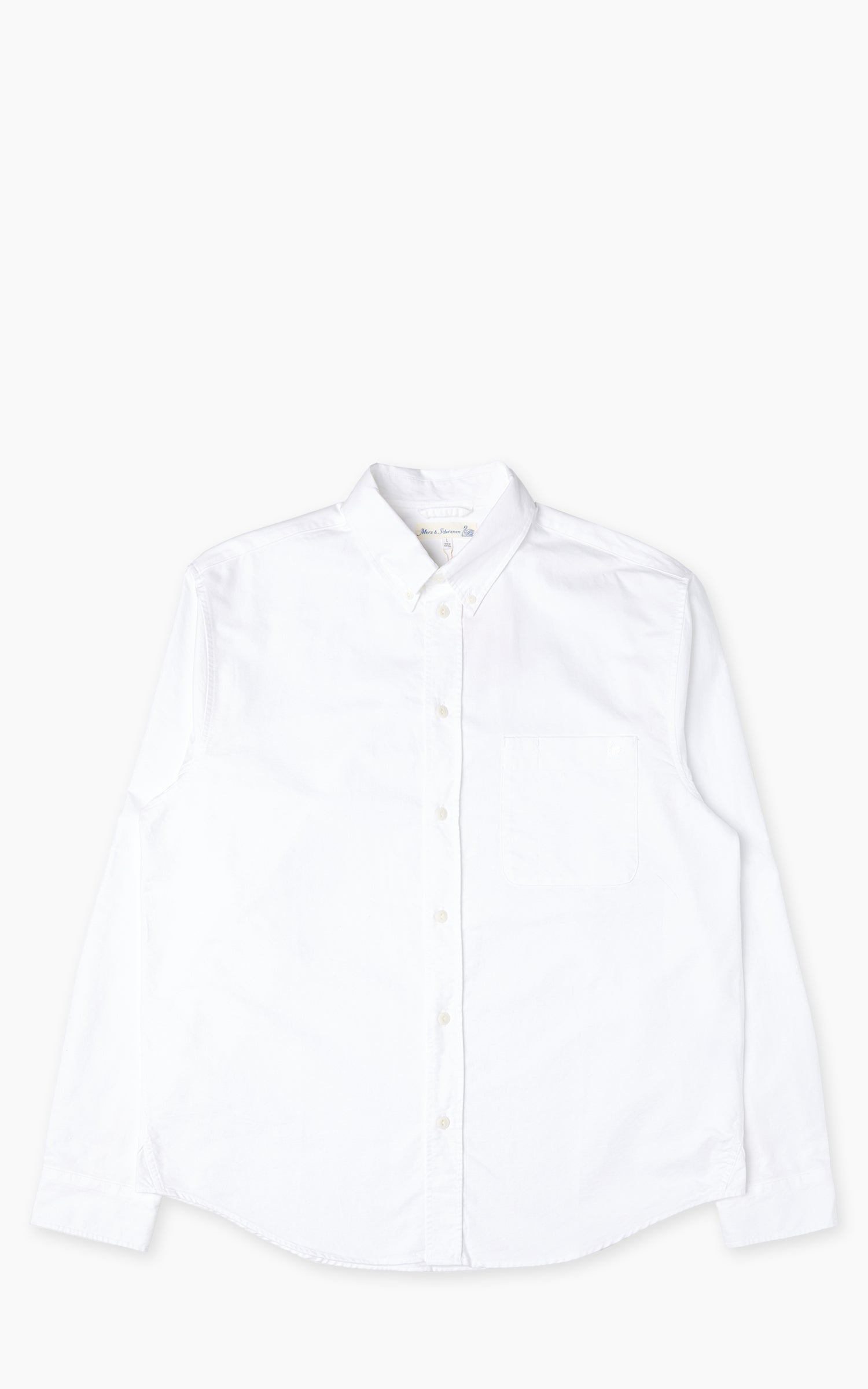 Merz b. Schwanen SHIRT19OX Oxford Shirt White