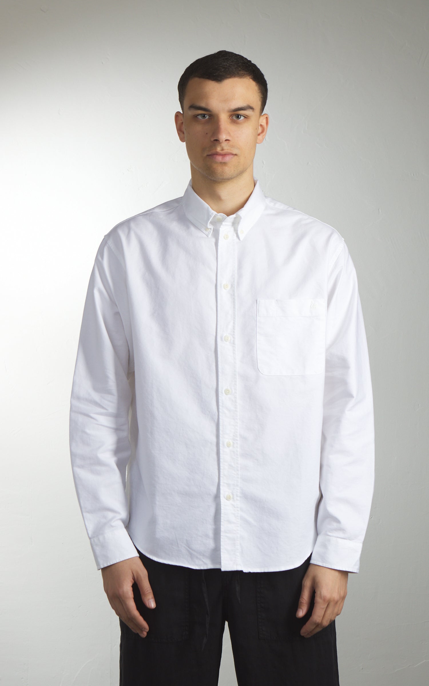 Merz b. Schwanen SHIRT19OX Oxford Shirt White