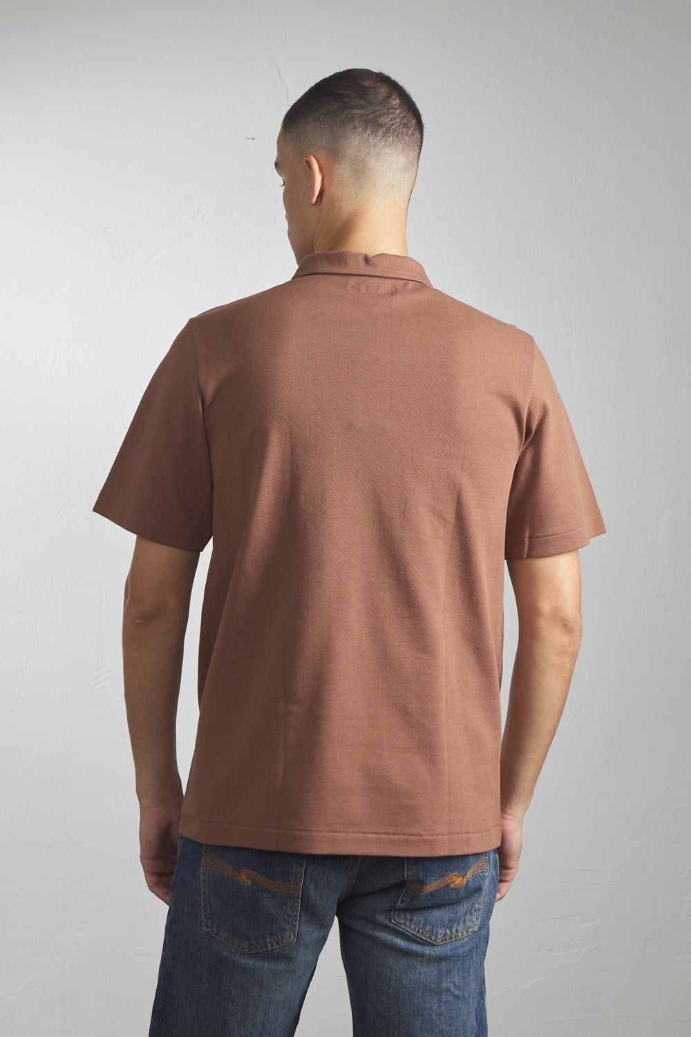 Merz b. Schwanen 2PKPL Pocket Polo Shirt Nut