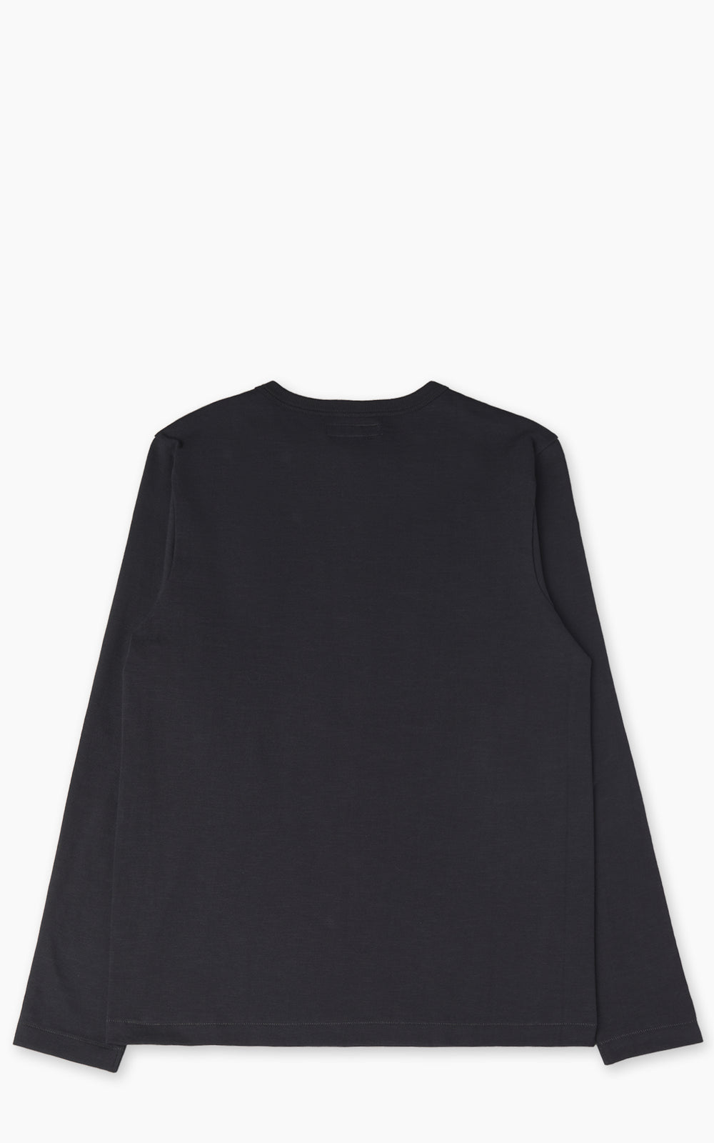 Merz b. Schwanen 2S08 Loopwheeled Heavyweight Long Sleeve Henley Charcoal