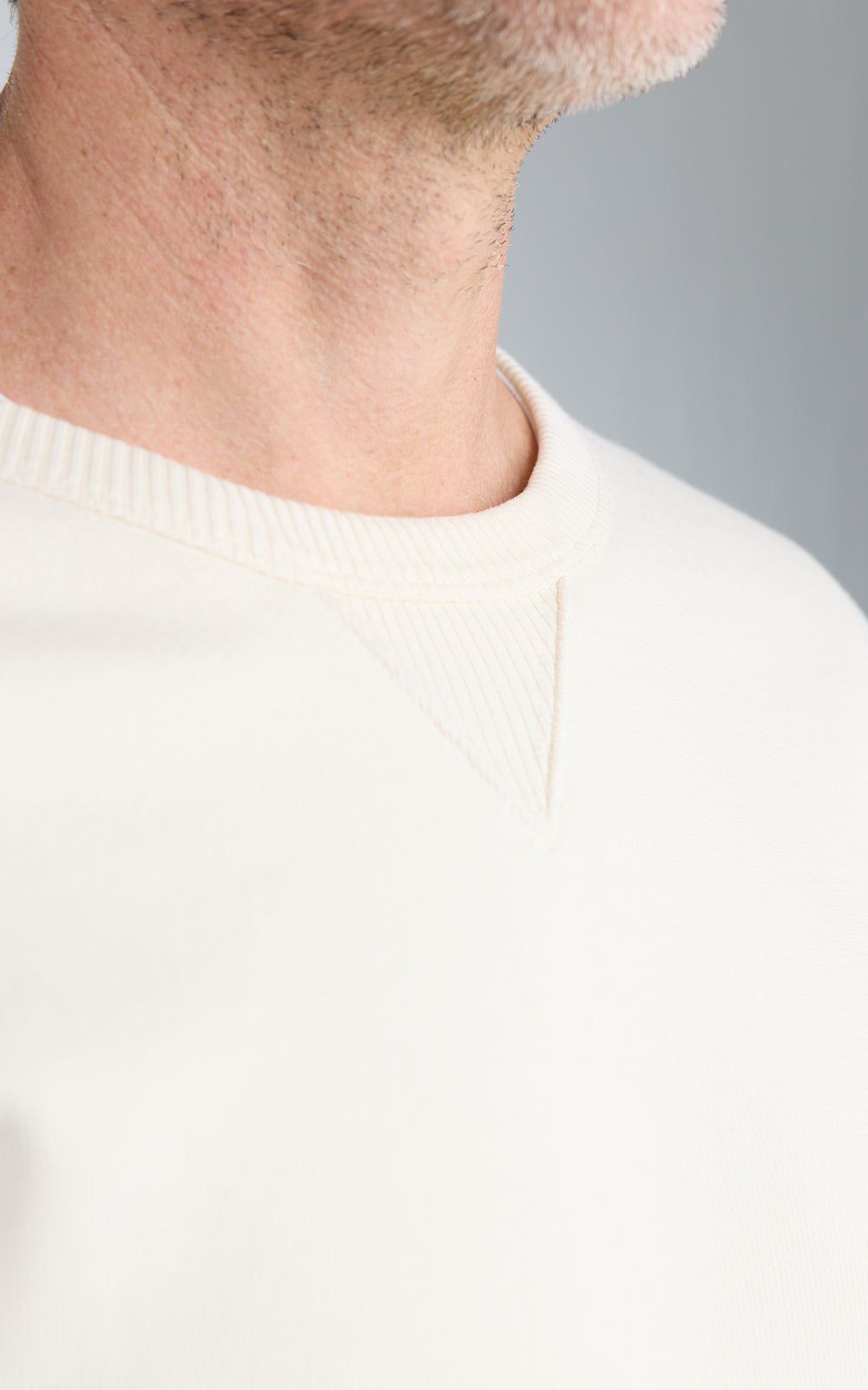Merz b. Schwanen CREW02 Authentic Fleece Classic Fit Sweatshirt Nature
