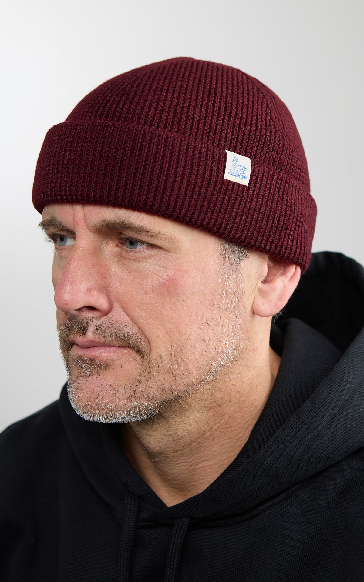 Merz b. Schwanen MWBN05 Merino Beanie Burgundy