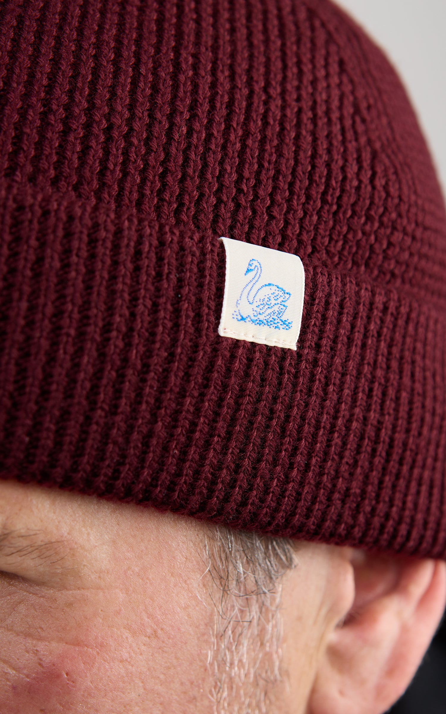Merz b. Schwanen MWBN05 Merino Beanie Burgundy